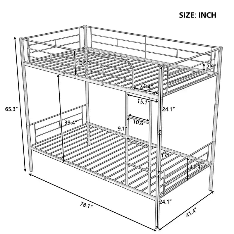 2-Door Wall Storage Cabinet with Hanging Rod