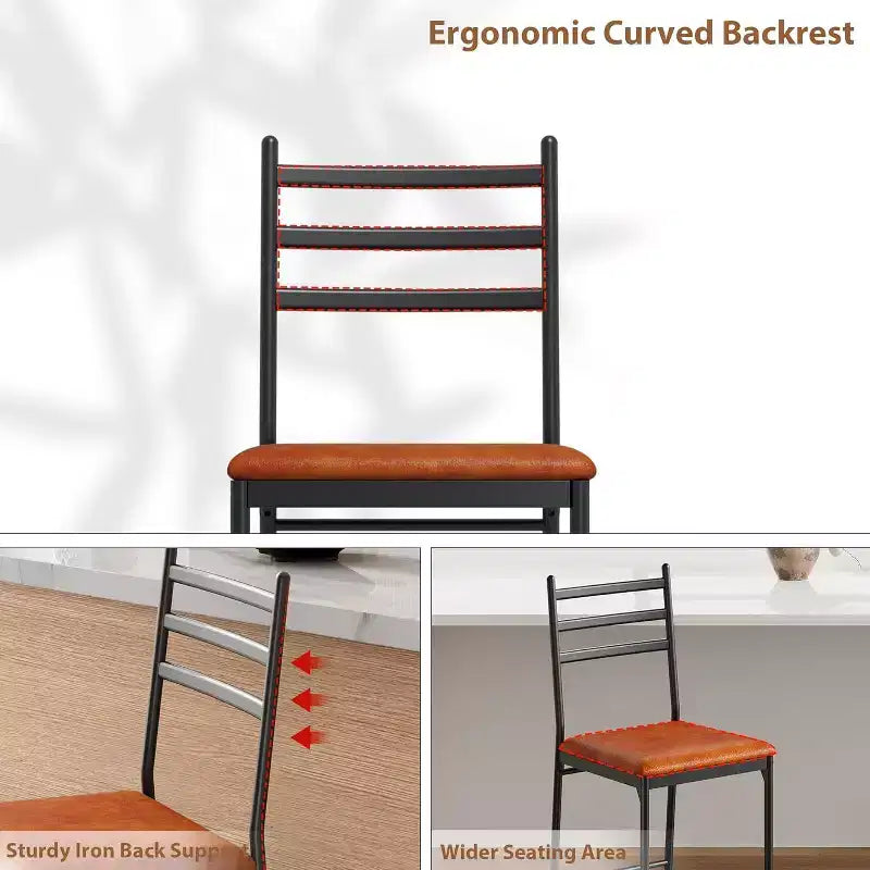 Queen Bed Frame with Wooden Headboard, Charging Shelf, No Box Spring, Rustic Brown