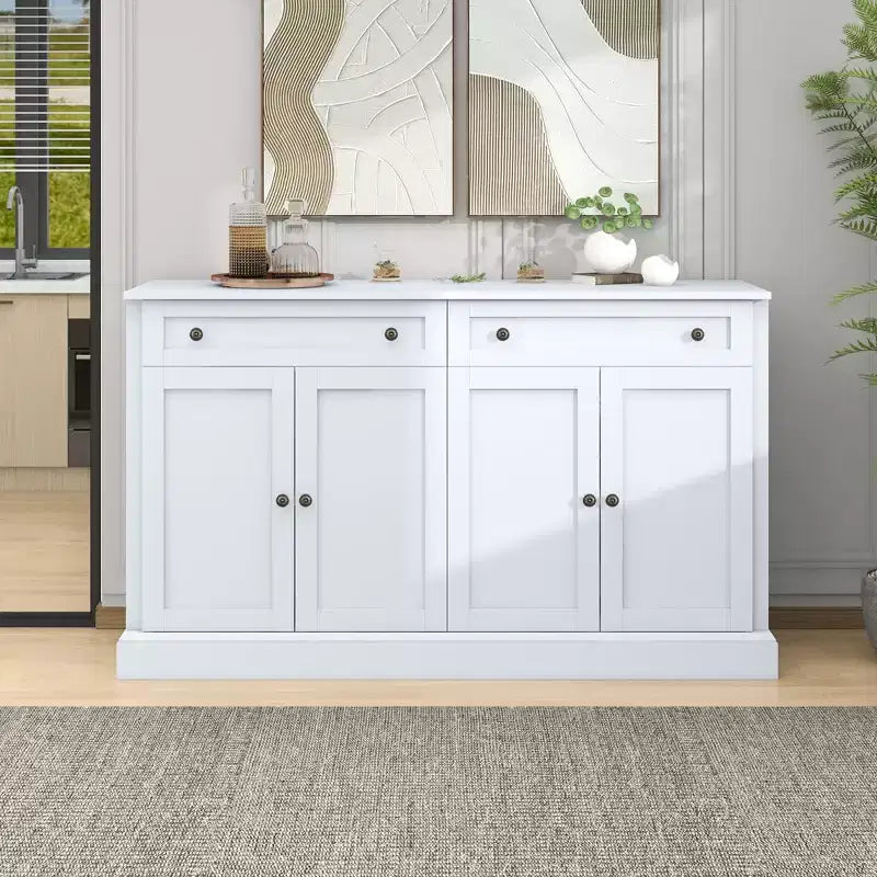 Round MDF Coffee Table 26x26x18 Inches, White and Natural