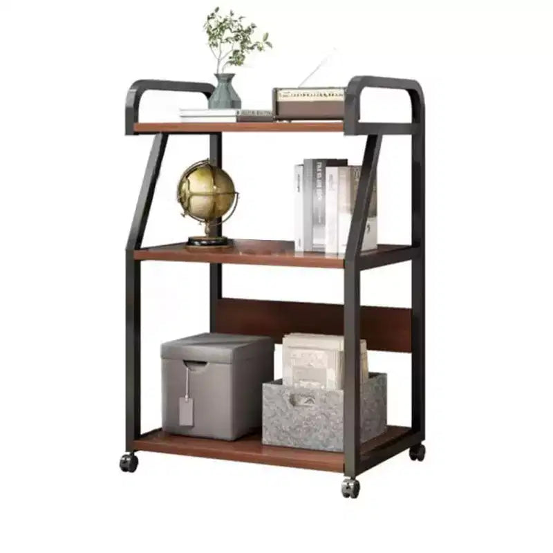 3 Tier Printer Stand, Printer Table with Storage Shelf, Rolling Printer Cart with Wheels, Heat Press Stand for Office
