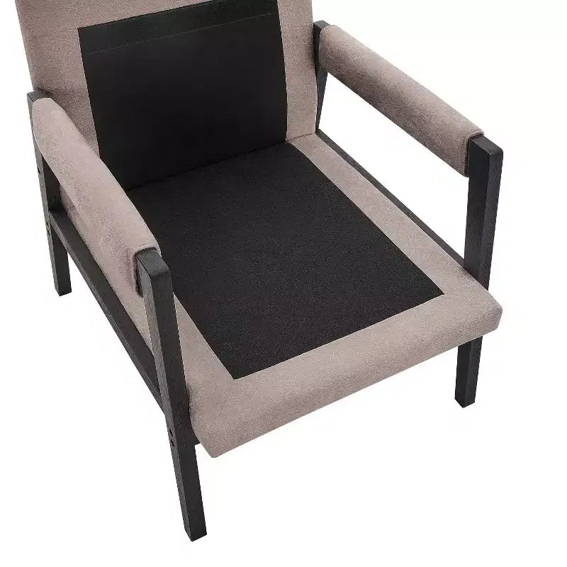 Mid-Century Modern Chenille Upholstered Accent Armchair for Living Room