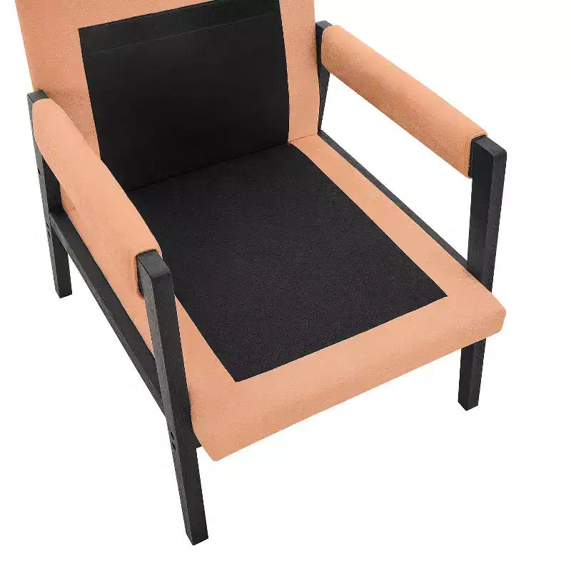 Mid-Century Modern Chenille Upholstered Accent Armchair for Living Room
