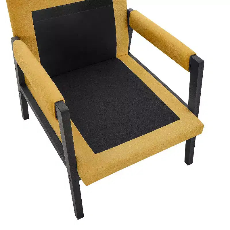 Mid-Century Modern Chenille Upholstered Accent Armchair for Living Room