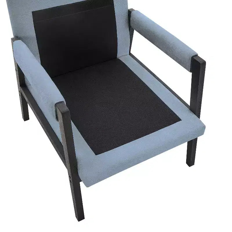 Mid-Century Modern Chenille Upholstered Accent Armchair for Living Room