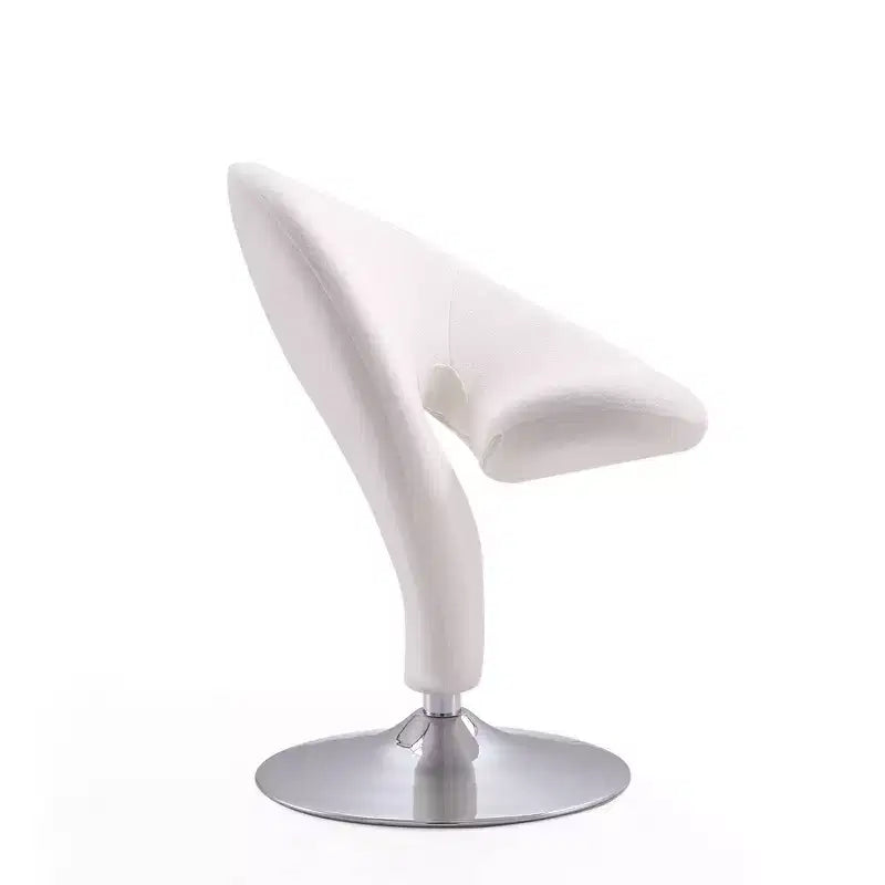 Set of 2 Curl Wool Blend Swivel Accent Chairs - Manhattan Comfort