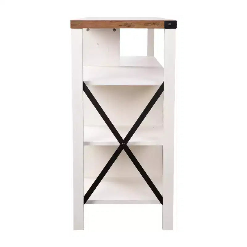 Set of 2 Classic Wooden Ladderback Counter Height Barstools with Solid Wood Seats