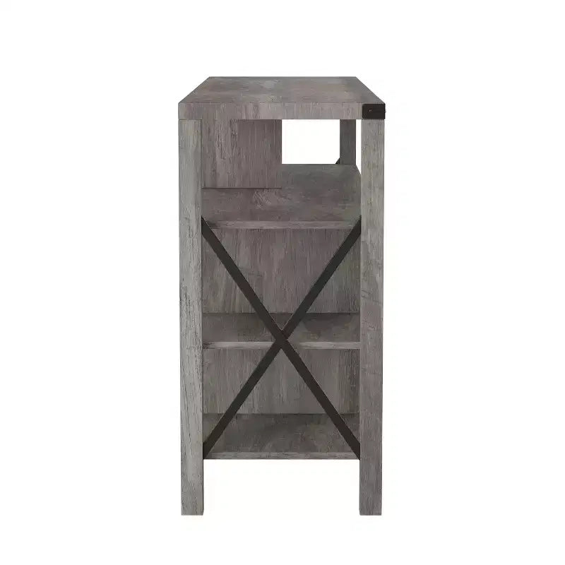 Set of 2 Classic Wooden Ladderback Counter Height Barstools with Solid Wood Seats